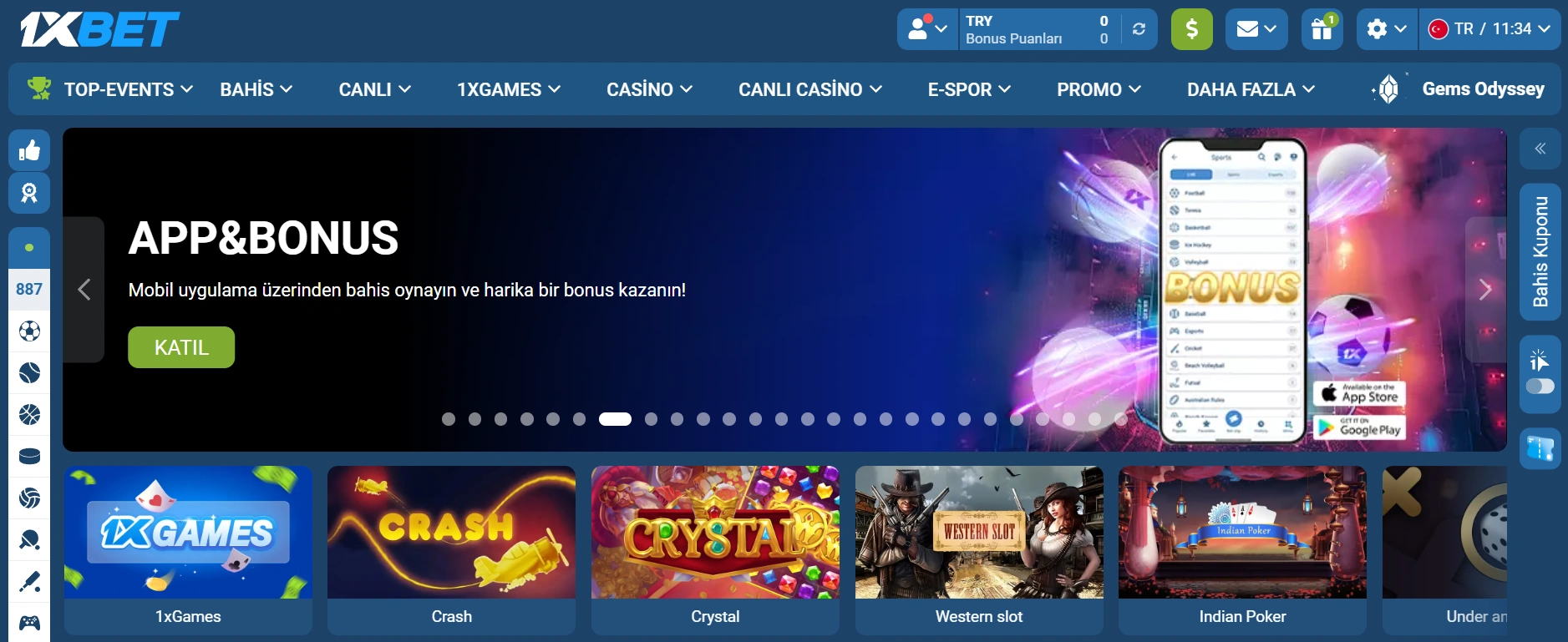 1xBet mobil uygulaması nedir?